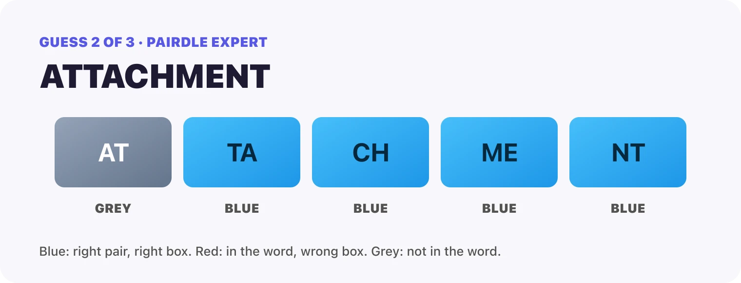 Guess 2, ATTACHMENT: AT grey, TA blue, CH blue, ME blue, NT blue.
